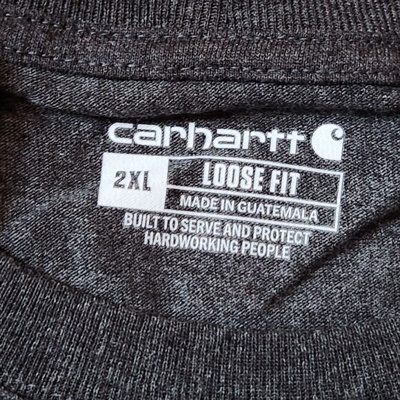 Carhartt Men’s 2XL Long Sleeve Shirt – Gray, Loose Fit, NWT - Picture 6 of 6